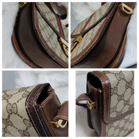 SALE! Auth Gucci Ophidia GG Monogram Supreme Sherry Line Vintage Shoulder Bag - Picture 9 of 16